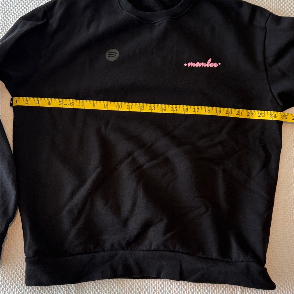 Spotify Crewneck Sweatshirt Black, size Large Made in USA, 100% cotton. Bad Boys - Picture 8 of 9